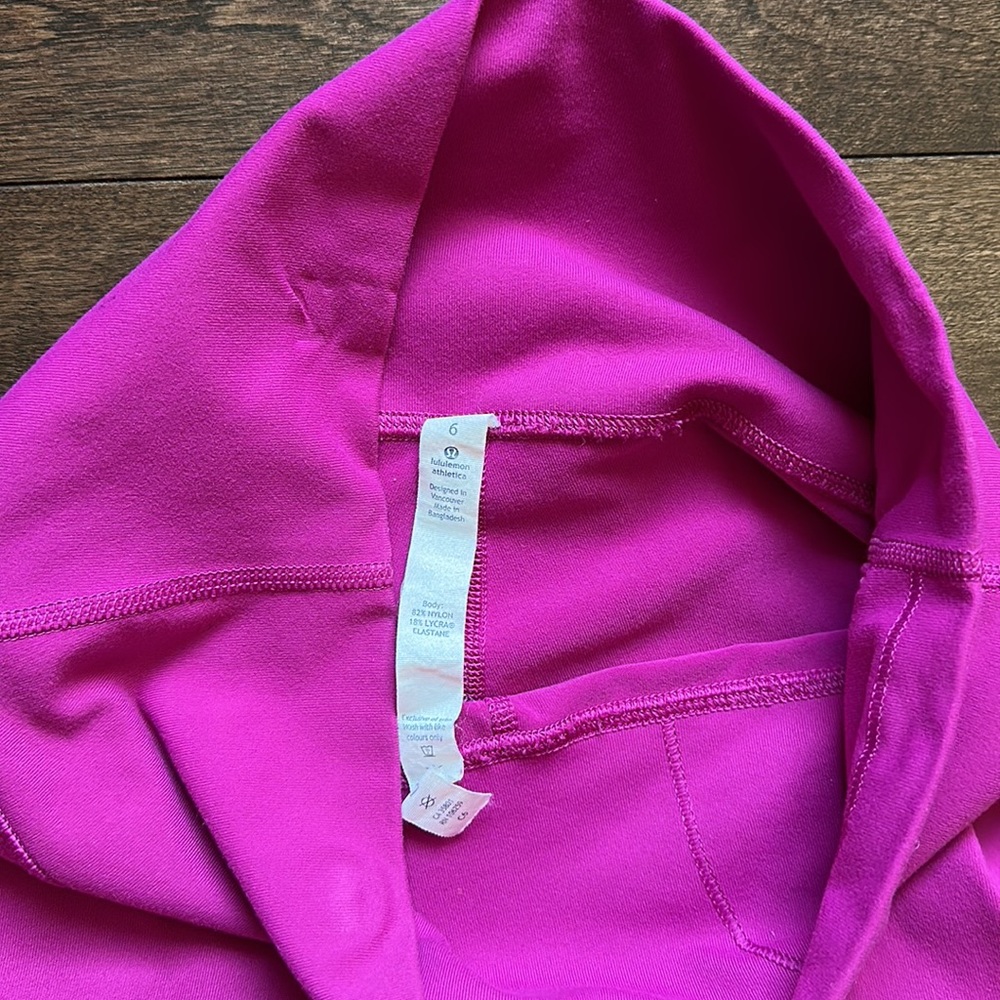 Lululemon High Times 7/8 Pant Raspberry 6 - Picture 8 of 9